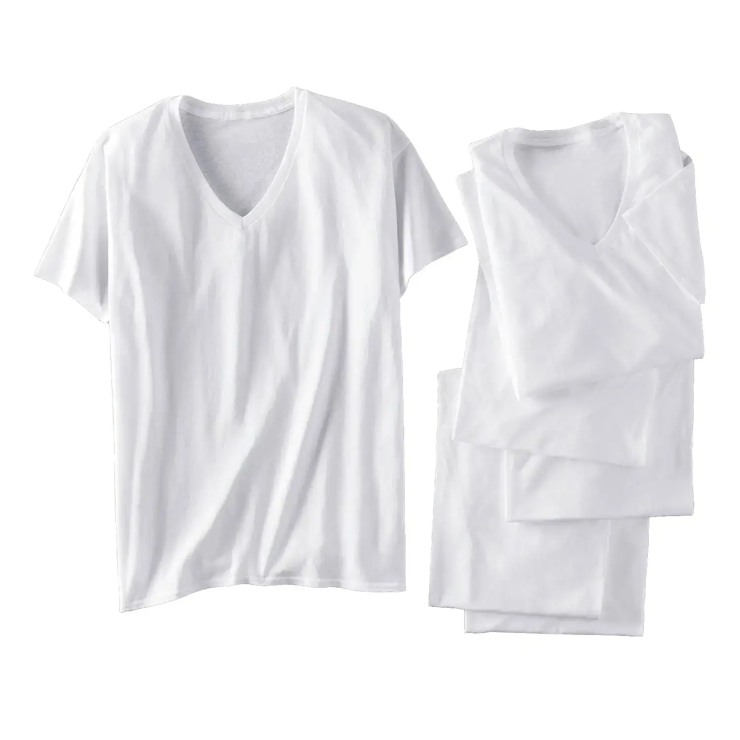 Men's Love 6-Pack V-Neck Undershirts, Soft Fabric Menswear Tanks & Undershirts - Size: S , Hanes