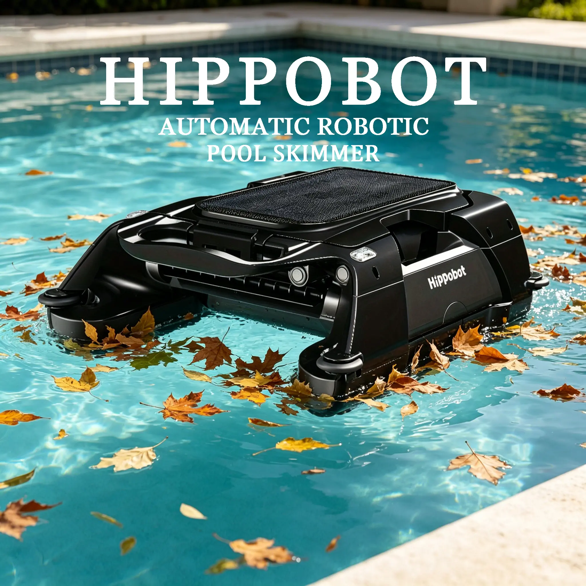 Pool Vacuum Solar Robotic Pool Skimmer for Above Ground Pools – Cordless Automatic Pool Cleaner with 24/7 Continuous Clean, Solar & Battery Dual Charging, 3-Hour Runtime, Smart Sensors, AI Path Planning, Obstacle Avoidance & 5L Capacity