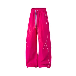 WASSUP Women's Petite Quick-Dry Hiking Pants - Summer Outdoor Parachute Pants, Water-Resistant, Windproof, Abrasion-Resistant, Workwear-Style for Trekking