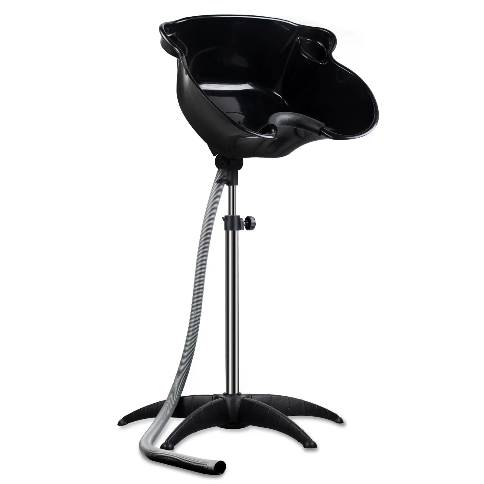 Portable Shampoo Bowl, Salon Deep Shampoo Basin Sink Hair with Drain Hose, Height & Angle Adjustable Washing Bowl for for Home Salon Hair Beauty