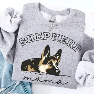 German Shepherd Mama Sweatshirt, German Shepherd Sweater, Dog Mom Crewneck, Dog Mama Sweatshirt, Gift For Her