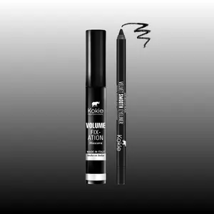 Kokie Professional Volume Fixation Mascara & Eyeliner Pencil Bundle