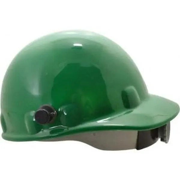 Honeywell Fibre-Metal Safety Hard Hat (Safety Helmet), ANSI Type I Class G, 8-Point Ratchet Suspension, Plastic Construction, Green, Model E2QRW74A000, Size 6-1/2 to 8