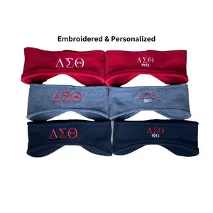 Delta Sigma Theta Personalized Embroidered Fleece Headband