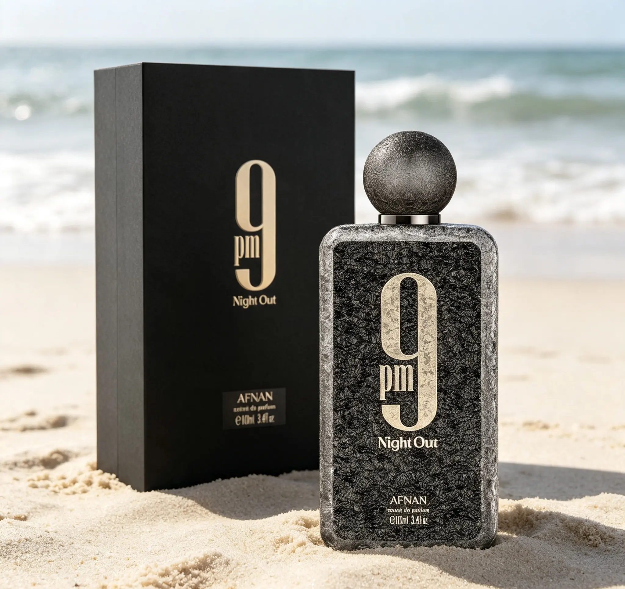 Unisex 9 PM Night Out Extrait de Parfum, 3.4 Fl. Oz (100ml) - Intense Long-Lasting Premium Fragrance, Ideal for Evening Occasions
