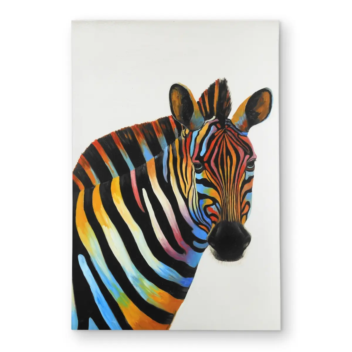360 stand Exotic Rectangle Area Rug - 2x3 ft, Colorful Zebra Print, Wildlife Art, Exotic Look, Indoor/Outdoor, Weatherproof, Patio Use, Patio/Garden, Multicolor Rug, Home Decor Rugs