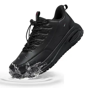 Mens Wide Non Slip Work Shoes Waterproof and Oil Resistant Comfortable Sneakers for Kitchen Food Service Restaurant Footwear tiktokshopspringglowup