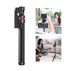 Ulanzi MT-78 Quick-Release Tripod for Camera Smartphone Fill Light Max1.85m Tripod Selfie Stick with Remote Control
