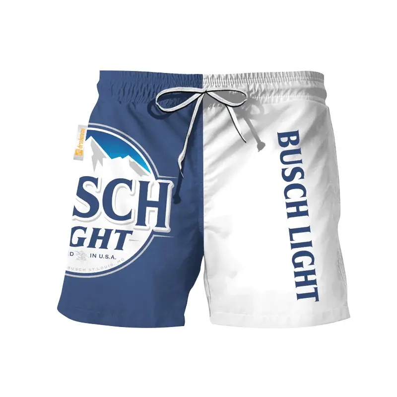 Busch Light Basic Swim Trunks, Hawaiian Shorts For Men Dad Friend, Trending Shorts