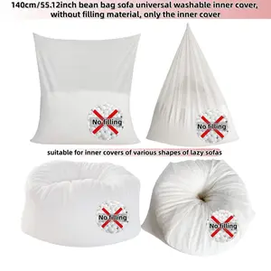 150cm Washable Bean Bag Sofa Inner Cover, Universal Fit for Various Shapes, No Filling Material Included, Ideal for Lazy Couches, Bean Bag Sofa Liner