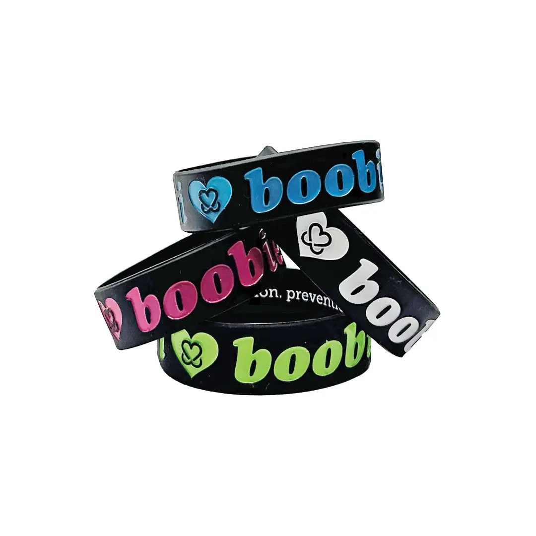 i love boobies! Classic Bracelet Bundle - 4-pack - Sky, Lime, Berry, Snow
