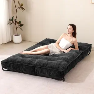 Winzoo 8 Inch Futon Mattress Full Size Extra Thick Futon Sofa Bed Upgraded Japanese Floor Mattress Floor Futons Mattress for Adults Foldable Japanese Futon Mattress 8"Black Durable Memory Foam mattresses full size mattress queen size mattress