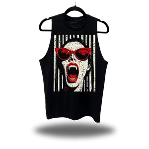 VAMPIRE CLASSIC BLACK TANK TOP