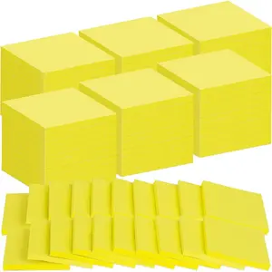 60Pack Yellow Sticky Notes 3x3, Yellow Sticky Pads, Self-Stick Pads,Self-Stick Pads 75 Sheets/Pad, Easy to  for Teacher Student School Office Meeting Blank Desk Pads,Total 4500 Sheets
