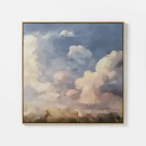 30"x30" Clouds Framed Canvas - Threshold designed with Studio McGee
