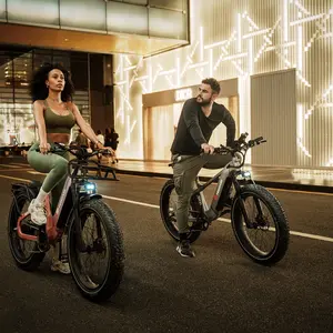 New 2000W peak power electric bicycle APP with Qualcomm IoT card chip and 4G communication chip for real-time positioning, 31MPH, 48V19.6AH, 7-speed adjustable 26 inch inflatable tires, ideal choice for urban commuting, off-road fashion enthusiasts