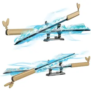 Demon Slayer Swords inosuke Sword Compatible with, Demon Slayer Sword Building Block Set with Scabbard and Stand, 838pcs Anime Swords Building Set, Suitable for Adults and Children 6+ Gift Set.