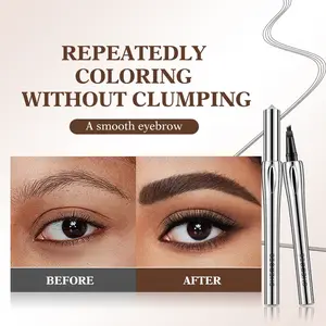 Four Pronged Eyebrow Pencil. 3 Colors. Waterproof, Sweatproof, 12H Wear. No Clumping, Smooth Texture. Beginner Friendly, Easy Outline. Light Strokes Like Real Hair. Micro Fork Tip for Natural Brows. Cruelty Free. Ideal Beauty Gift for Women.