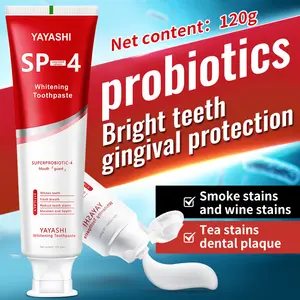 YAYASHI SP-4 Teeth Whitening Toothpaste Pack,Helps Remove Tea, Coffee, and Wine Stains, Sparkling White,Teeth Whitening, Fights Plaque, Fluoride Free