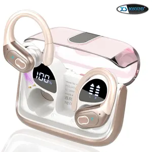 RythmWave BX-HD65 Wireless Earbuds Sport, Bluetooth 5.3 Over Ear Buds Stereo Deep Bass Over Ear Bud with Earhooks, 75H Wireless Earphones with Mic, IPX7 Waterproof Earphone for Sports