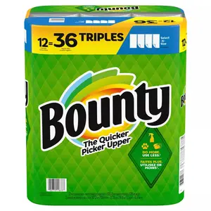 Bounty Select-A-Size Paper Towels, Pack of 12, Mega Rolls, Quilted