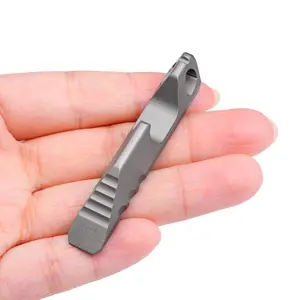 Silver Color Keychain Bottle Opener, Multifunctional Edc Tool, Small Pry Bar, Universal Keyring, Compact Design for Everyday Carry