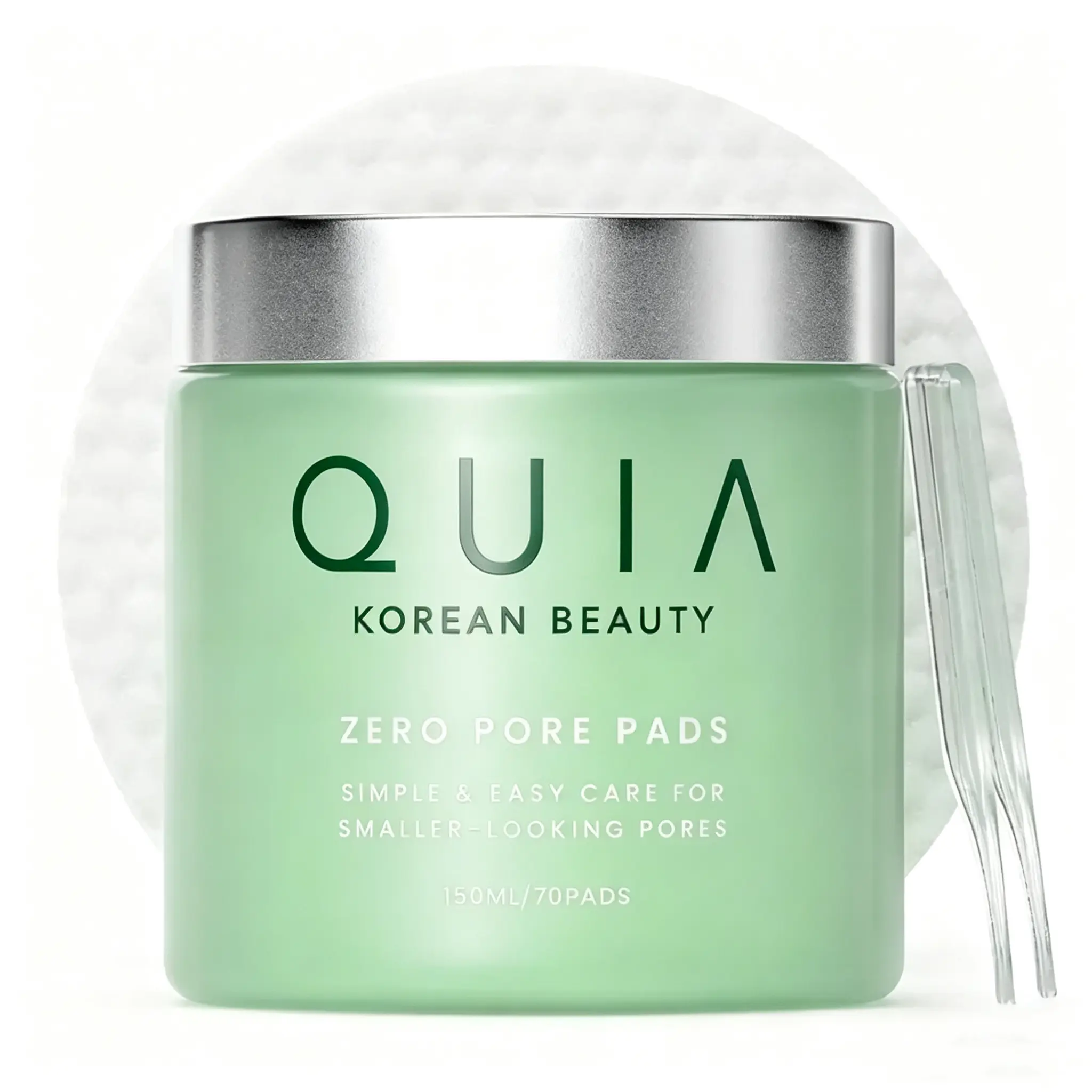 QUIA Texture-Smoothing Dual-Action Toner Pads | PHA Exfoliating Pads for Blemish-Prone, Uneven Skin | Refines the Look of Pores & Hydrates | 70 Count