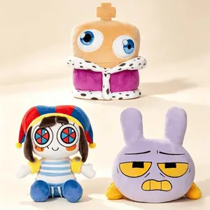 2026 new 20cm  The Amazing Digital Circus Beach Pomni Jumbo Jax Plush Doll Cartoon Peripheral Plush Toy Kawaii Soft Home Ornament Gift