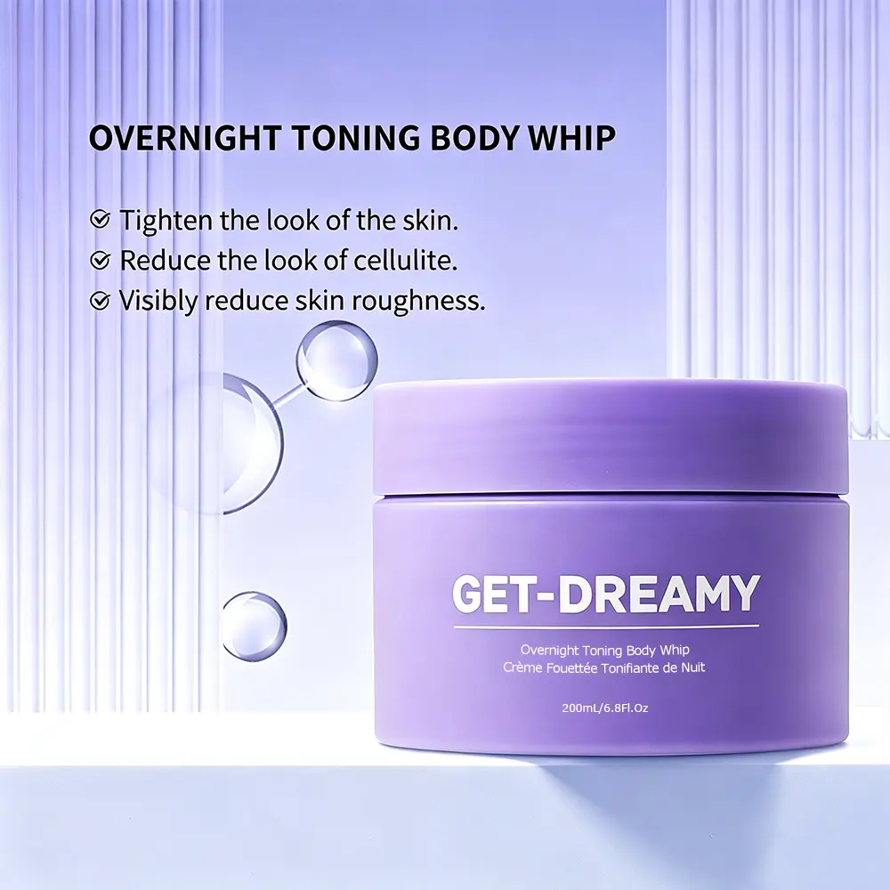 MAËLYS Get-Dreamy Overnight Toning Body Whip 6.8oz, Clinically Proven Cellulite Smoothing Cream, Night Skin Tightening Whip for Loose Crepey Skin, Milk Thistle Hydrating Contour Treatment