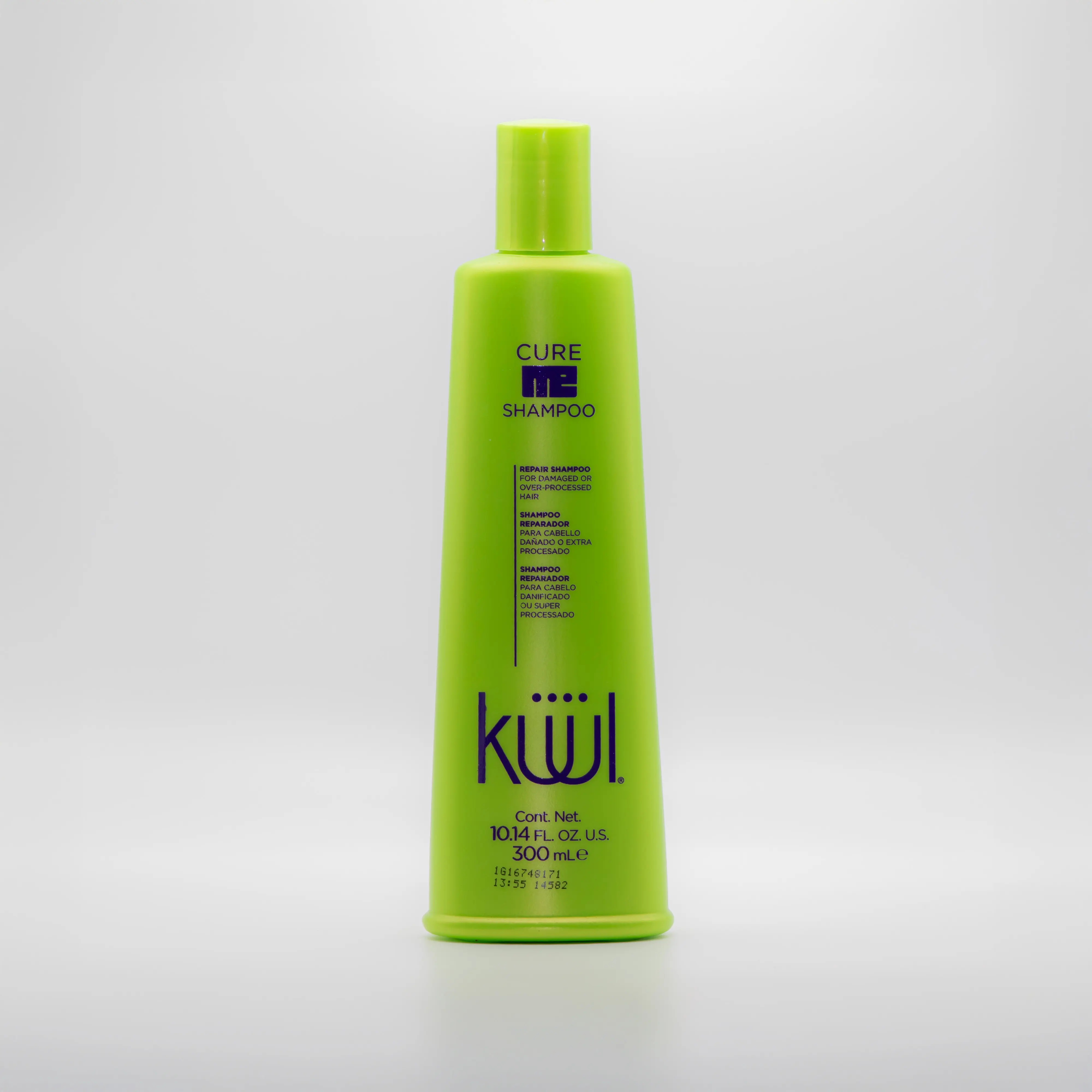 KUUL Cure Me Repair Haircare Shampoo, Cleanser & Liquid Shampoo Leave - 10.14 fl oz (300 ml) - Nourishes, Hydrates with Amino Acids, Proteins & Keratin - UV Protection for Damaged Hair
