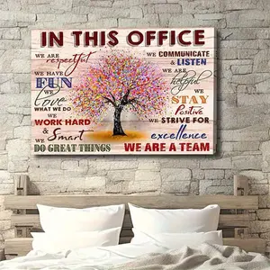 1pc  Inspirational Wall Art For Office Motivational Teamwork Poster Quotes Office Wall Decor Inspirational Wall Decor Pictures Prints For Office Or Bedroom Office Gift Ready To Hang,Canvas