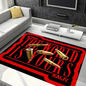 Scarface Rug, Tony Montana Rug,Scarface Movie, Scarface Carpet, Scarface, For Living Room, Fan Rug