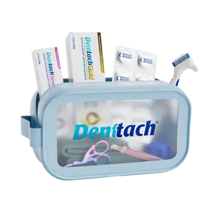Denttach Starter Kit includes Denttach Seven Denttach Gold Denttach Clean Denture Brush Scissors Denture Case and more incredible value Oral Daily