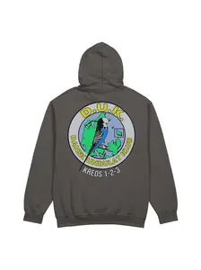 Dansk Undulat Klun Hoodie - Front and Back Print