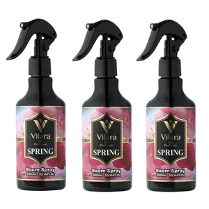 Best Room Spray 300ML, Spring (Pack Of 3) & Fresh Scent Room Sprays - Concentrated Fruity, Sweet, Woodsy & Seasonal Air Fresheners - Long-Lasting Home Fragrance Mists (Pack Of 3)