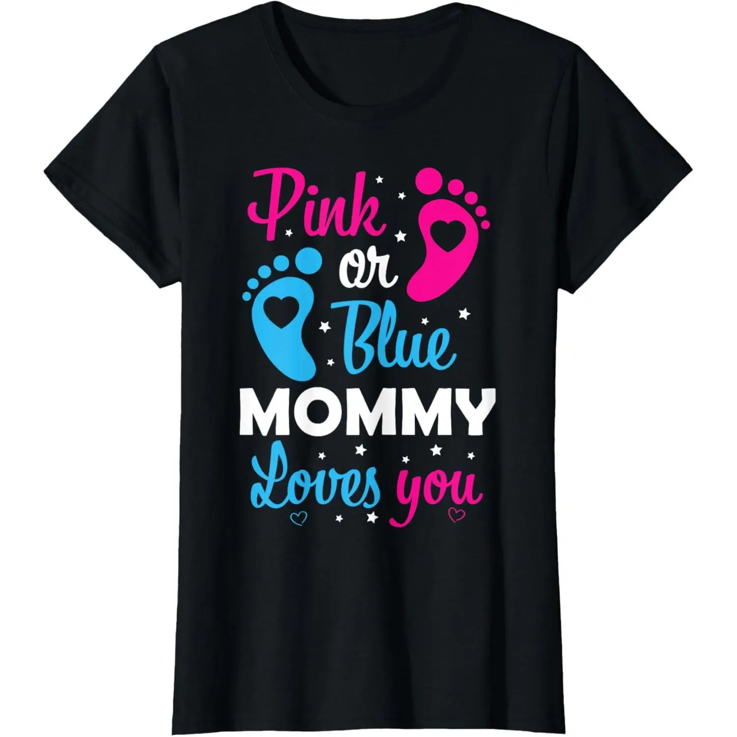 Gender Reveal Mom Mommy Family T-Shirt