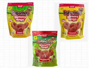DE LA ROSA PULPARINDO GUMMY RINGS Spicy Bold Tangy Snack Mexican Gummy Rings with Unique Spicy and Tangy Flavor Perfect for Spicy Snack Lovers
