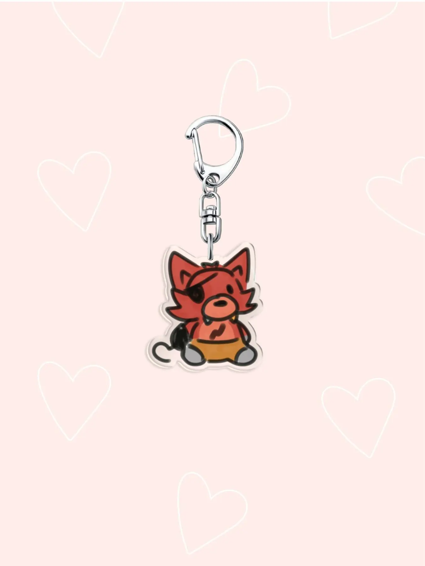 Cartoon Fnf Acrylic Keychain, Y2K Style Character Print, Five Nights at Freddy's Keychain, Car Keychain, Backpack Charm, Phone Decoration, Keychain Series Figures, Keychain Collectible, Keychain Accessories, Cute Keychains