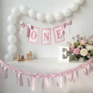 Birthday Bow Pull Flag Set, Party Decorations Banners, Scene Atmosphere Decoration, Perfect for Birthday Party Decorations, Ritualistic Scene Decoration, Birthday Backdrop