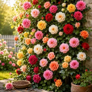 【B2G1 FREE】200 Pcs Rare Rose Flower Seeds- Transform Your Garden & Balcony with Easy-to-Grow Floral Cascades, Premium Aromatic Outdoor Decor