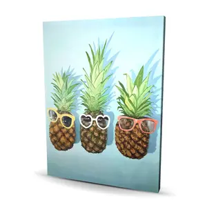 Begin Home Decor C1RC3648CCTGG4 36 x 48 in. Summer Pineapples - Gastronomy Food Canvas for Home Decor