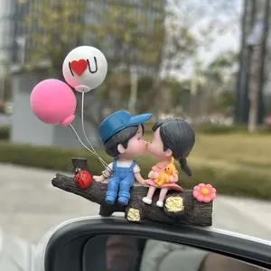 Cartoon couple design car decorations, creative car interior decor, car accessories, fashionable car accessories for men and women, car supplies, car decorations for girls, gifts for teenage girls, Mother's Day gifts