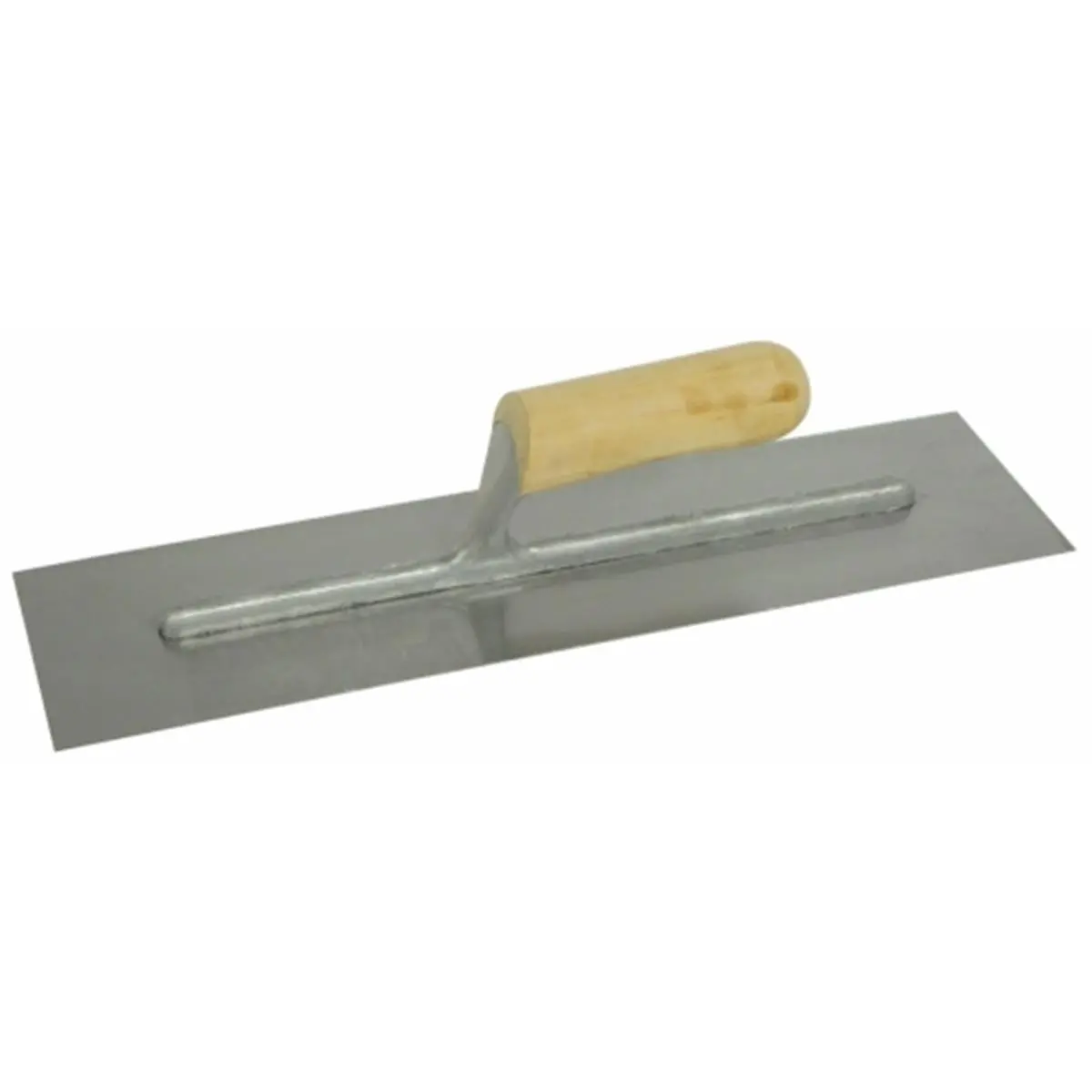 Marshalltown 999S Model 16in x 4in Polished Steel Finishing Trowel - Concrete Finishing, Construction Work, Masonry Tool with Comfortable Curved Wooden Handle & Aluminum Component