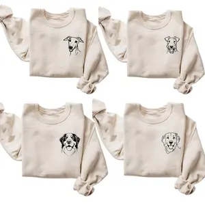 Personalized Custom Dog Face Sand Sweatshirt, Dog Dad Lover Sweater, 50 Dog Breeds Sweater, Dog Lover Gift, Mom Gift