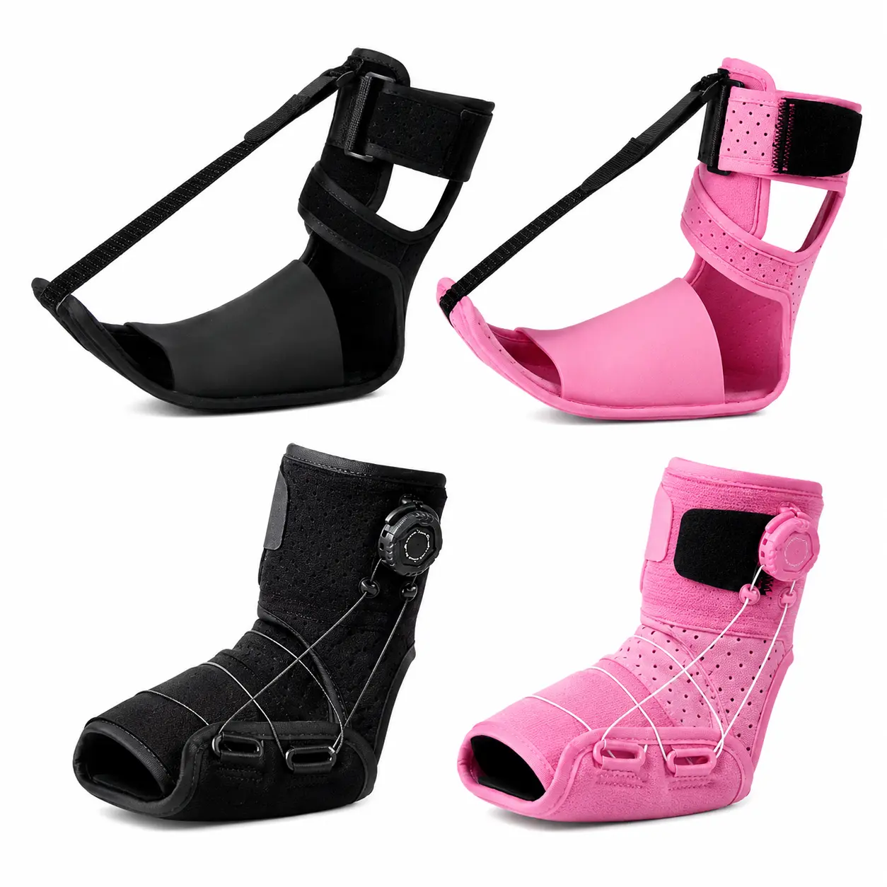 Upgraded Plantar Night Splint, Adjustable Straps Plantar Relief, Supportive Foot Braces with Arch Cushion for  Foot Drop & Heel Spur Pain Relief Day & Night
