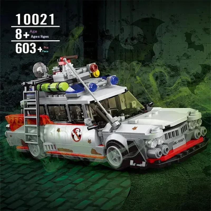 Compatible  Ghostbusters Plastic Building Blocks Car Model Bricks for Kids Adults Toys Halloween Christmas Gifts DIY Building Model Vehicle Building Blocks Creative Building Blocks