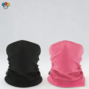 HER-Kids Fleece Neck Warmer Gaiter Winter Face Cover Snow Play School Warm Elastic Tube Scarf for Boys Girls