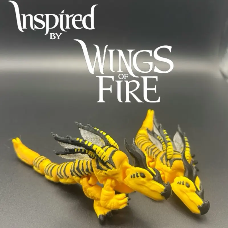 Inspired by Wings of fire articulated hive wing 3d print
