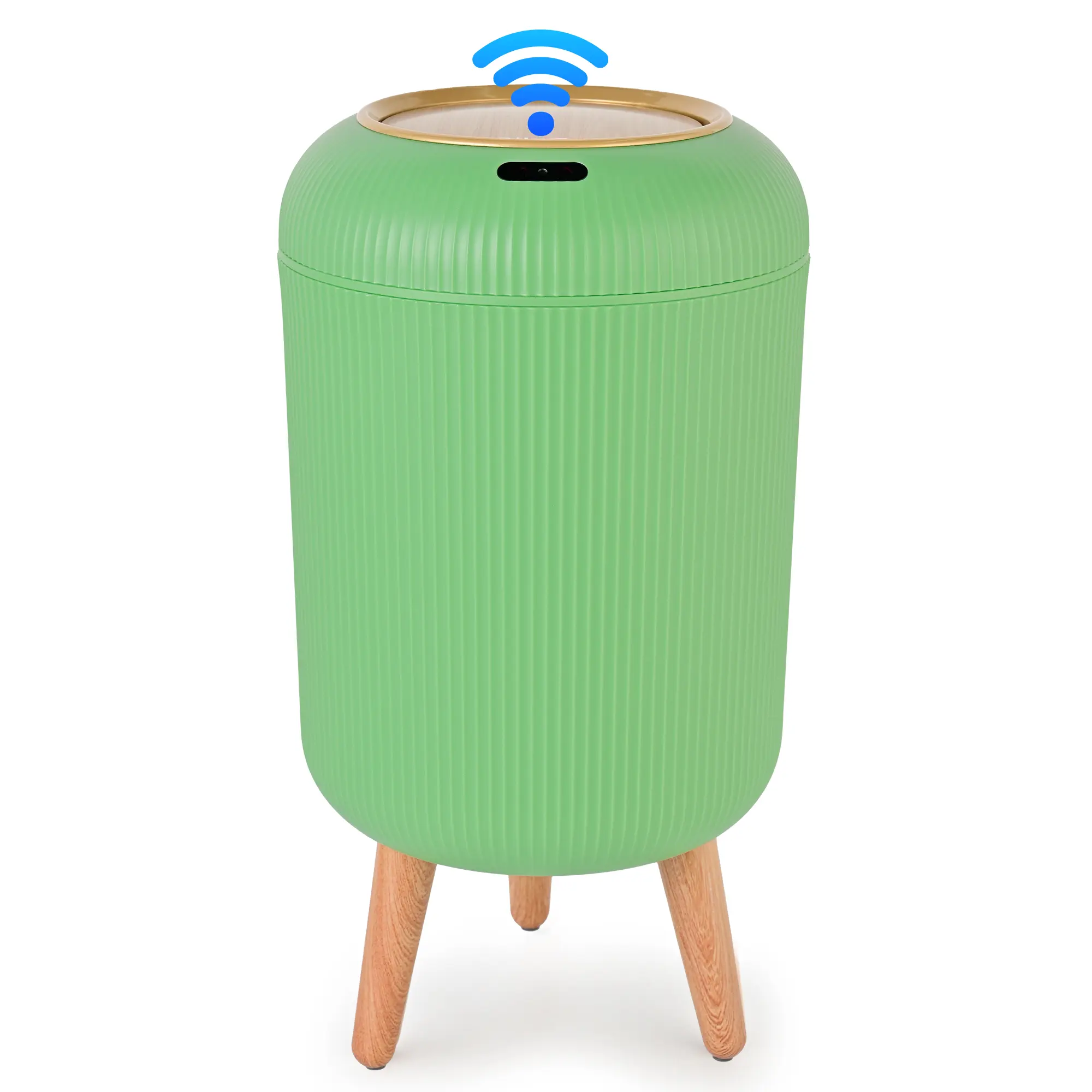 Pukomc Smart Induction Waterproof Trash Can - Multi-Functional, Environmentally Friendly, Automatic, Durable Plastic for Bathroom, Bedroom, Office Use Pink