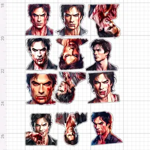 Damon Salvatore Stickers Bundle